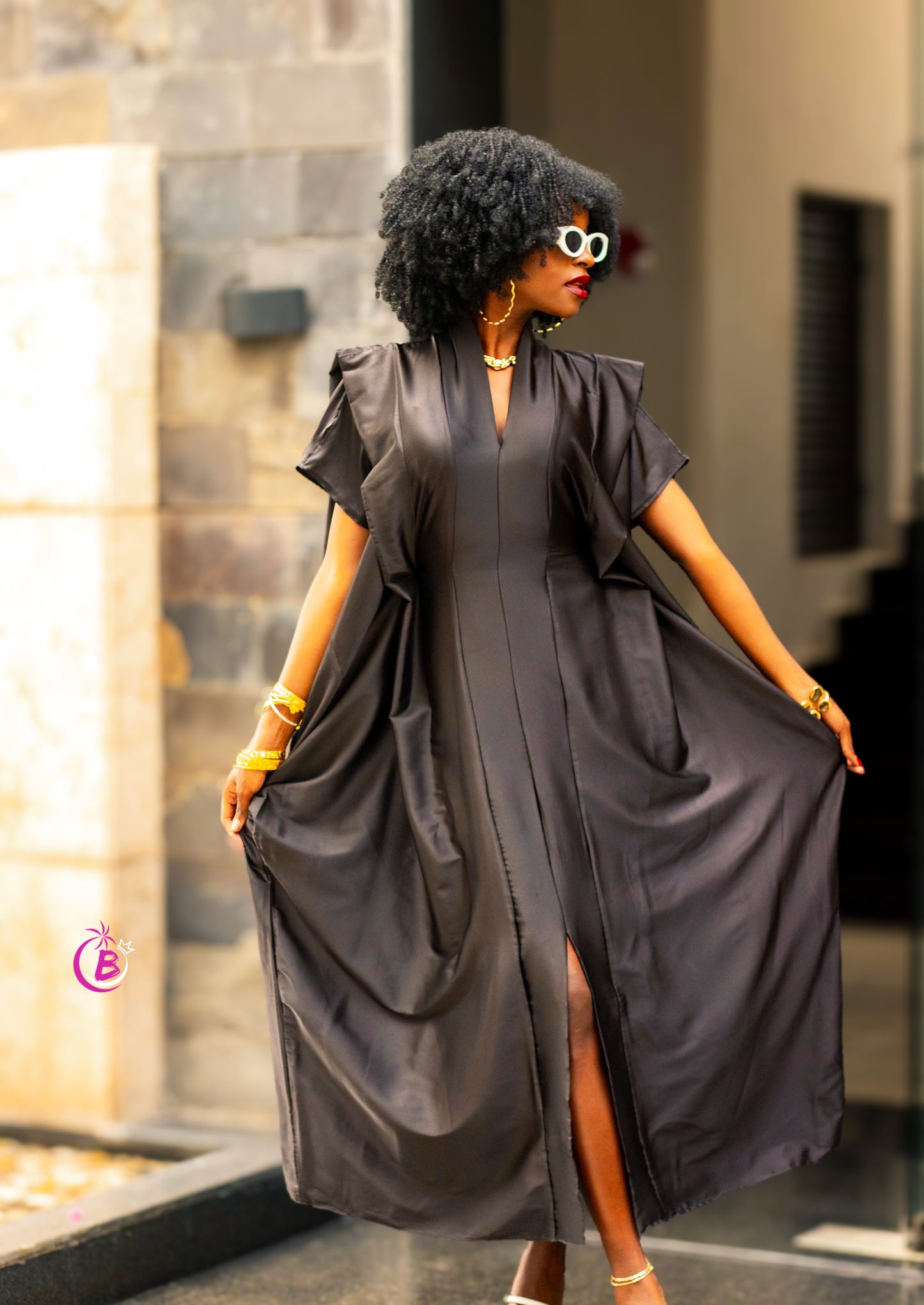 Black Aurora Silk BouBou