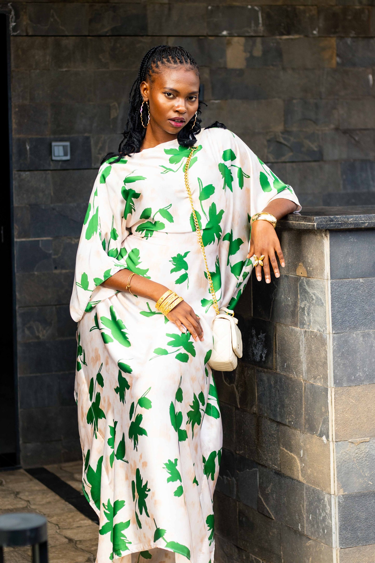 Amani Flowered Butterfly Kaftan