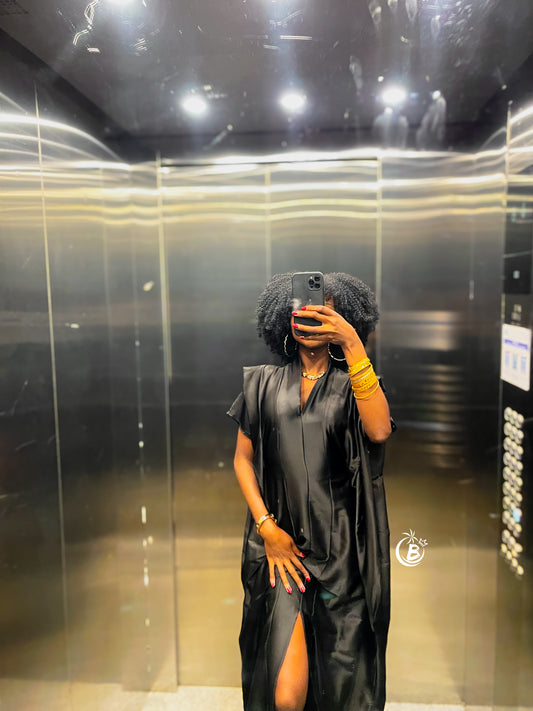 Black Aurora Silk BouBou