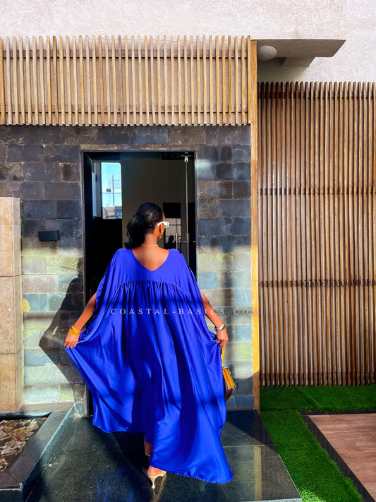 Blue Button Down Kaftan