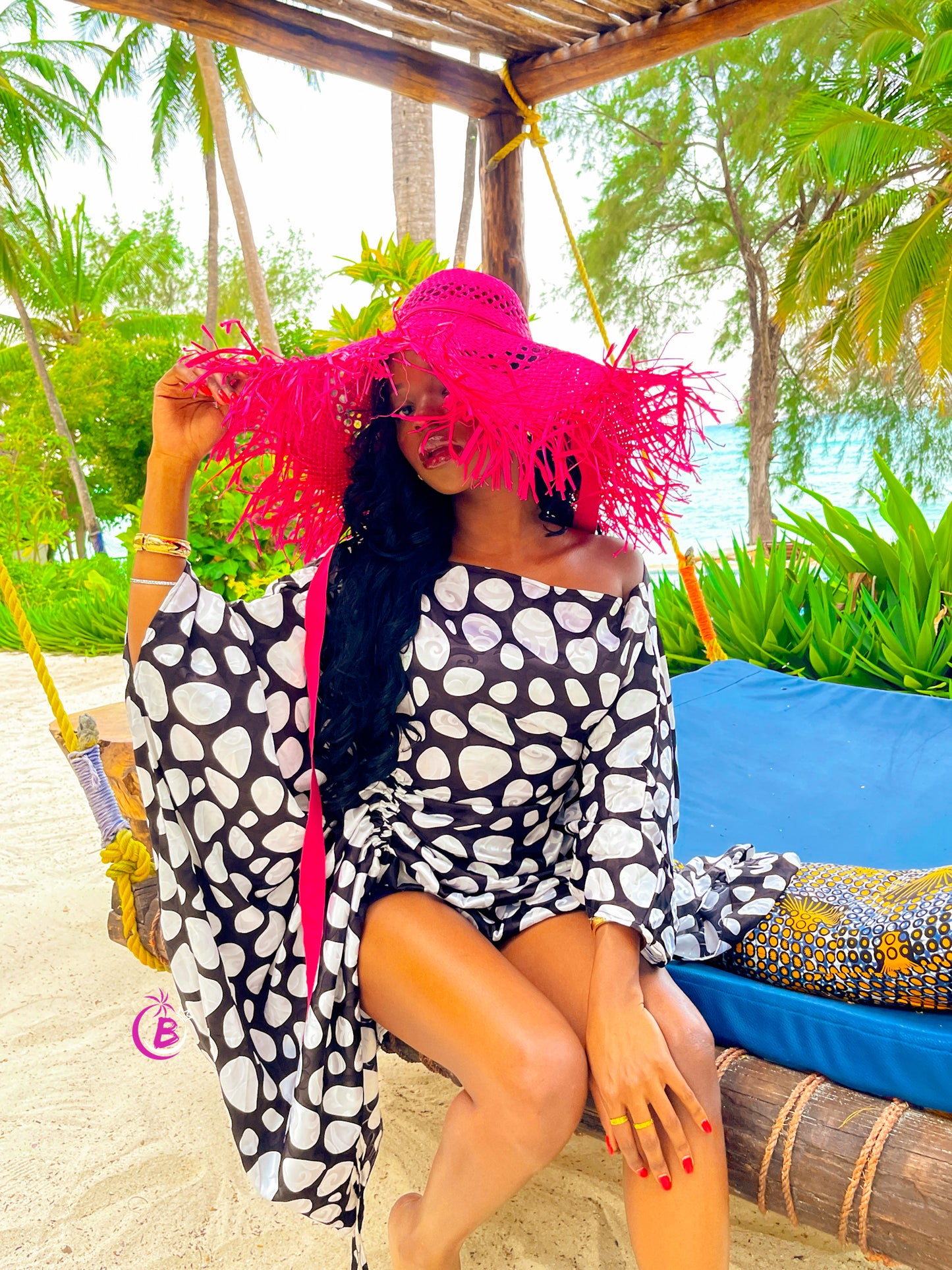 White and Black Polka Dots Naya Edit